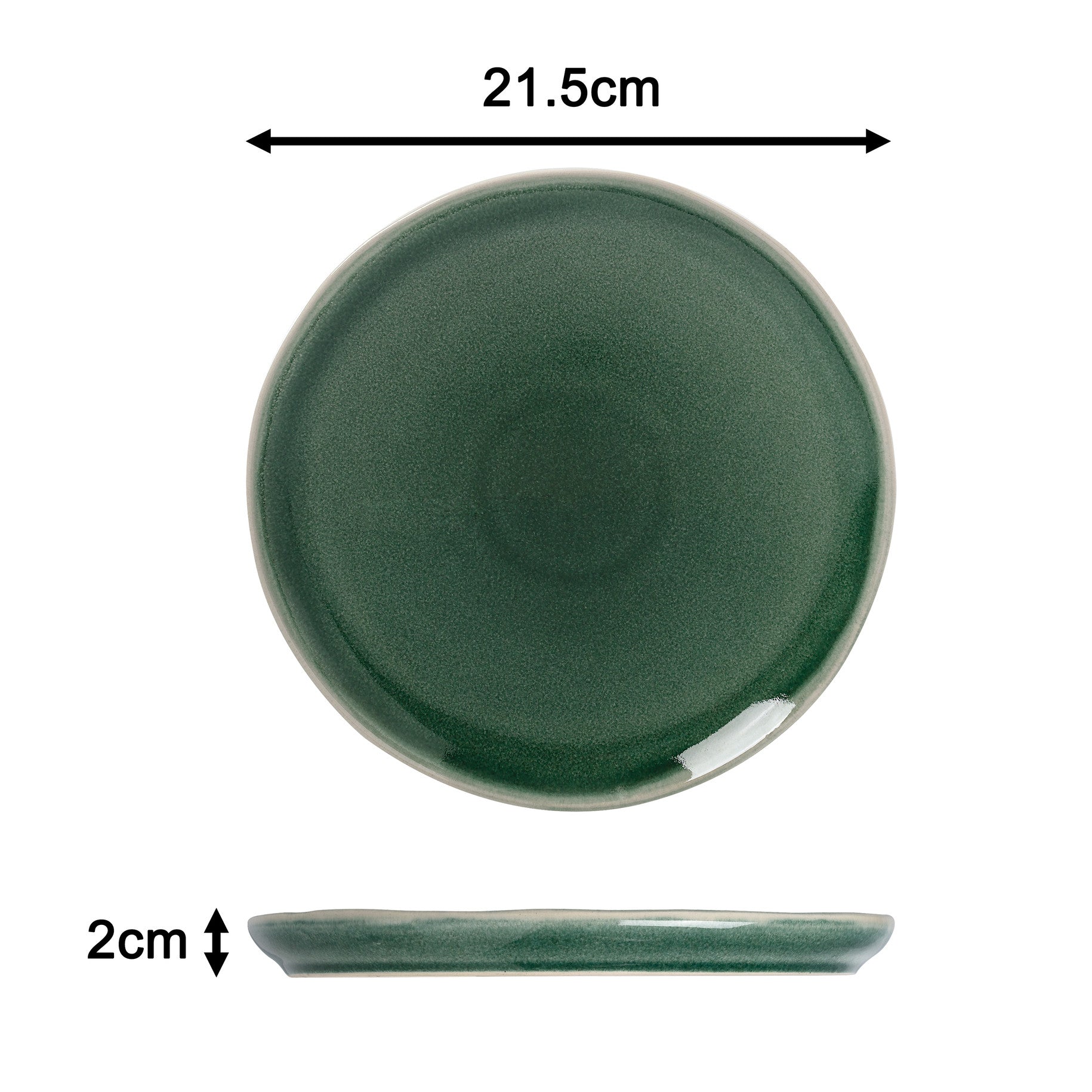 Waterside 12pc Green Reactive Glaze Stoneware Dinnerware Set (video attached)