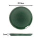 Green Reactive Glaze Stoneware Dinnerware Set, 12 Pieces