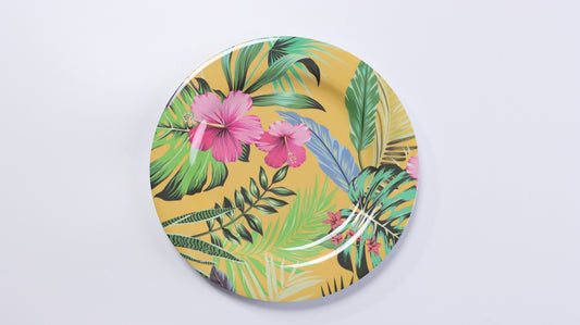 12pc Melamine Hawaiian-(Strong Plastic)
