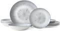 Waterside 12pc Grey Star Dinner Set