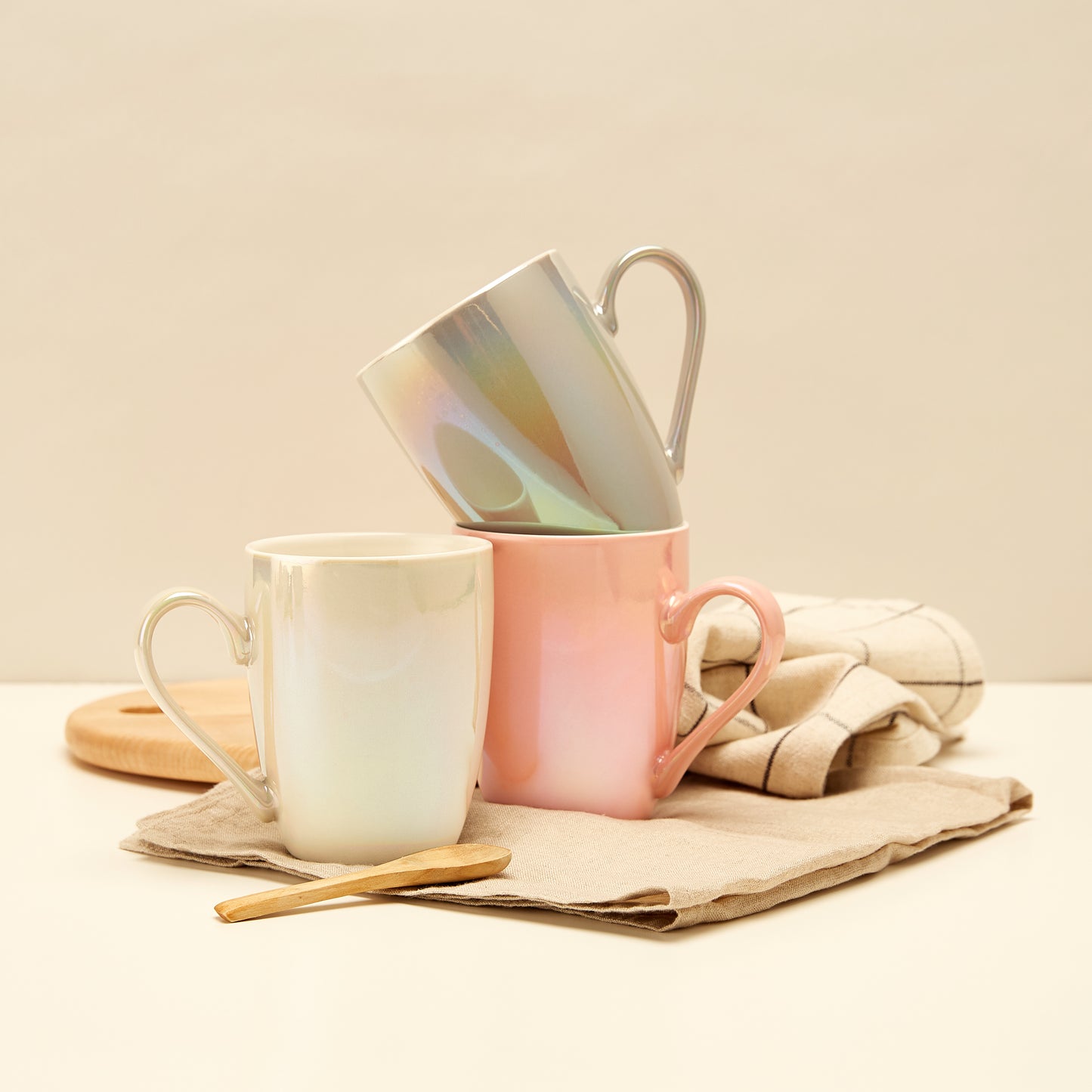 6pc Pearlescent Mug Set