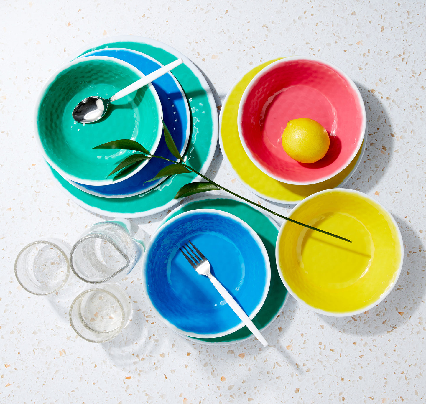 12pc Melamine Summer Mix & Match