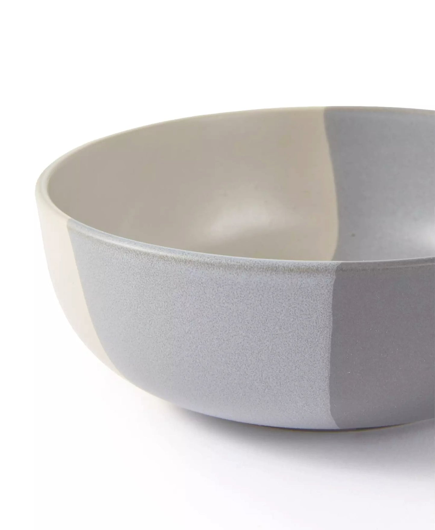 Dipped 3tone Stoneware Dinnerware Set, 16 Pieces