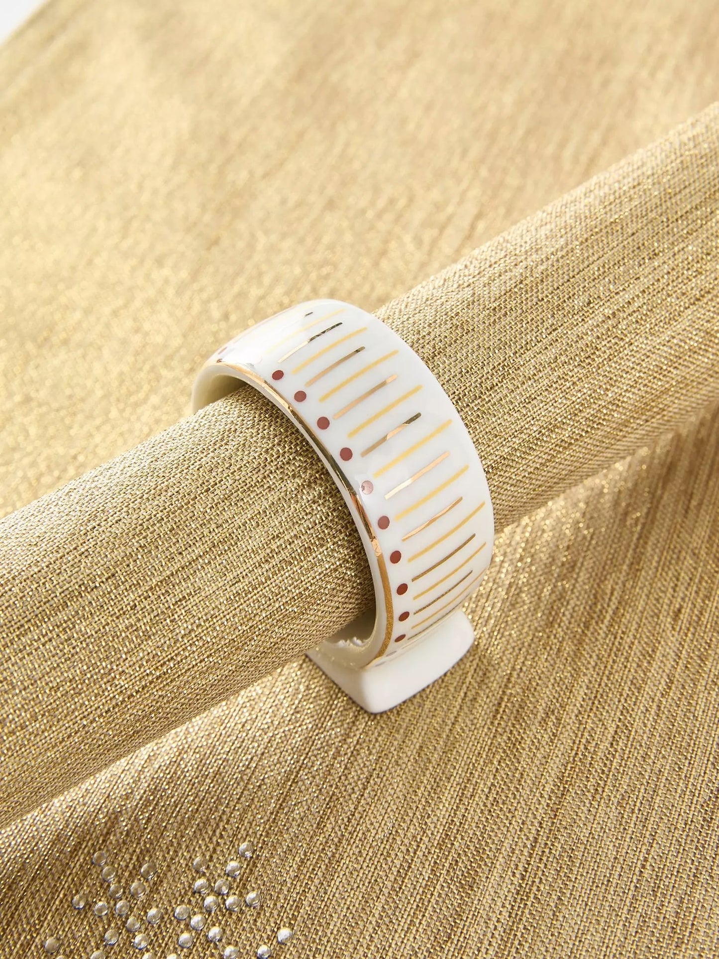 *** XMAS SPECIAL *** GOLD Radiance Christmas Porcelain Dinnerware Set, 50 Pieces