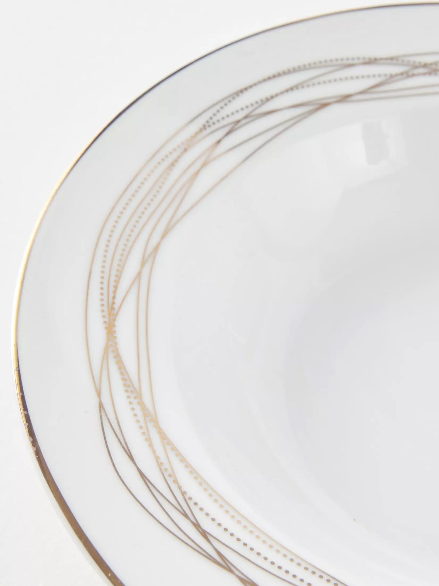 *** XMAS SPECIAL *** Gold Swirl Xmas Porcelain Dinnerware, 35 Pieces