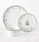 Xmas Tree Porcelain Dinner Set, 12 Pieces