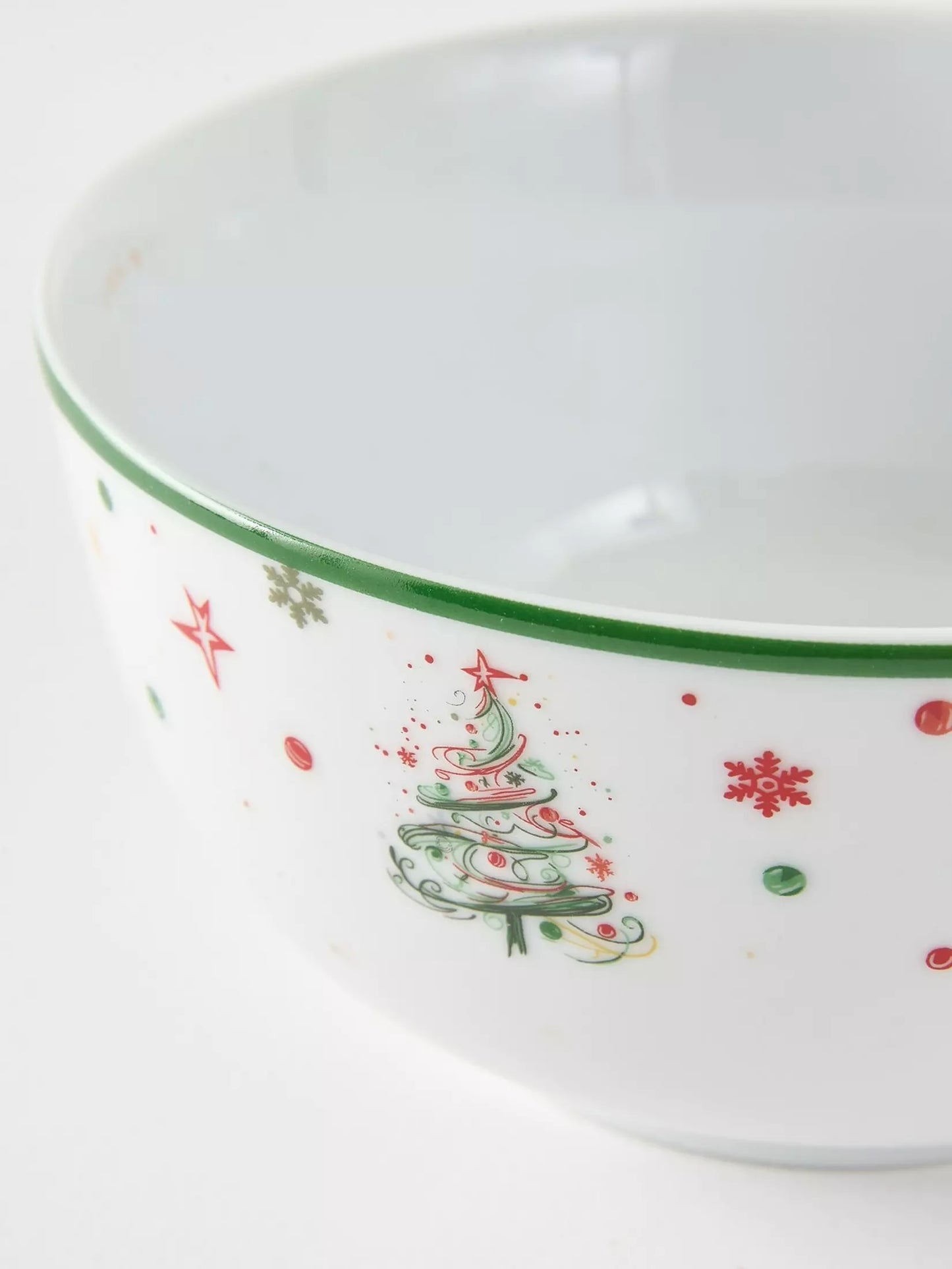 Xmas Tree Porcelain Dinner Set, 12 Pieces