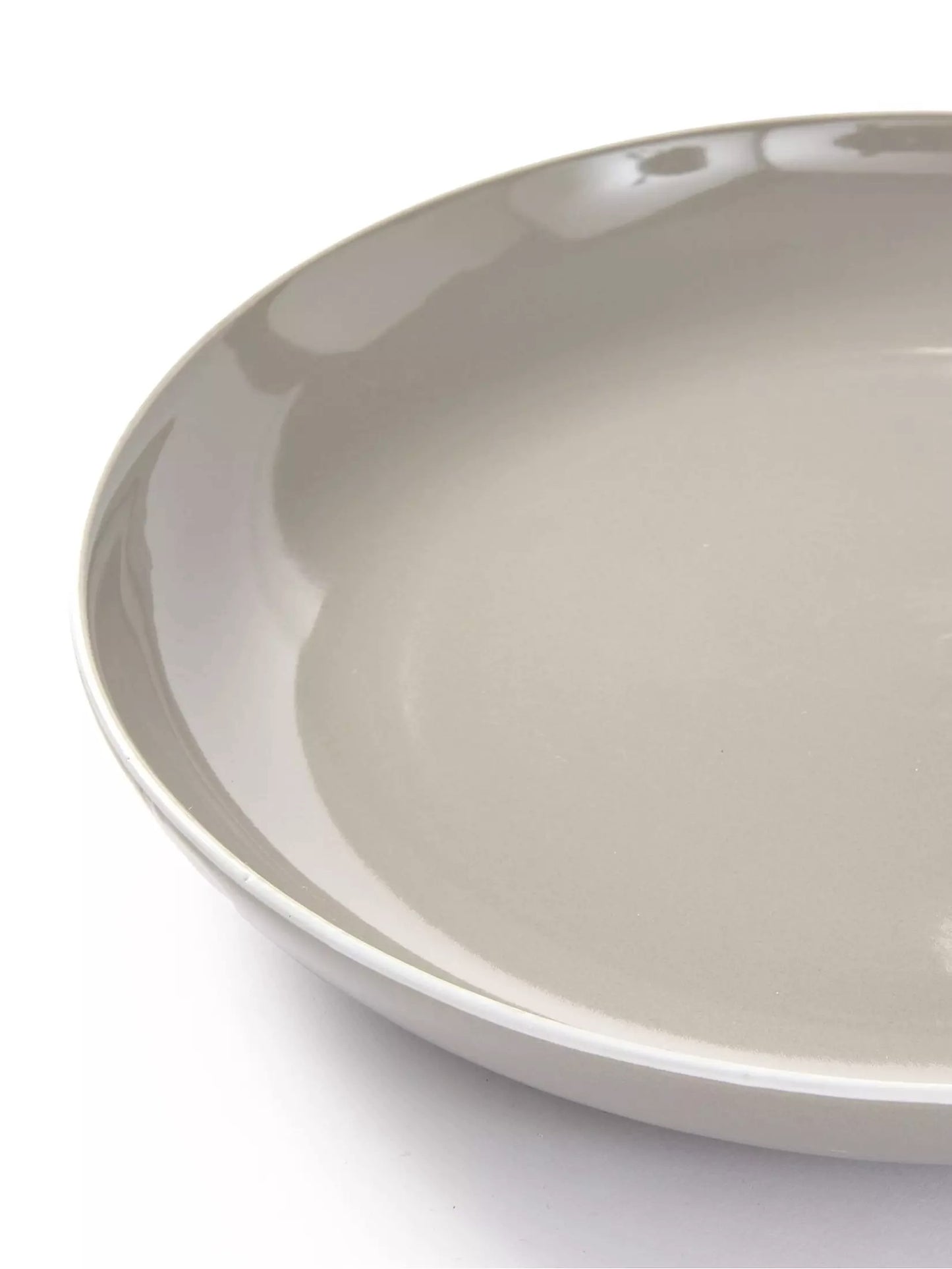 Waterside Grey Stoneware Dinnerware Set, 12 Pieces