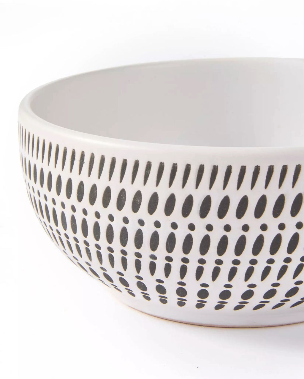 *** SPECIAL OFFER *** Waterside 16pc White Dash Stoneware Dinner Set; 4 Dinner Plates, Side Plates, Deep Bowls & Shallow Bowls