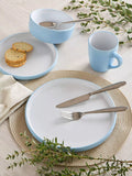Waterside 16pc Blue Pastel Stoneware Dinner Set