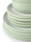 Green Pastel Stoneware Dinner Set, 16 Pieces