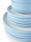 Blue Pastel Stoneware Dinner Set, 16 Pieces