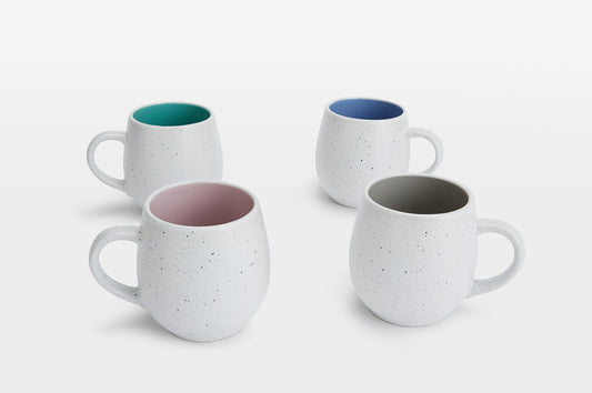 Set of 4 Speckled Hug Mugs