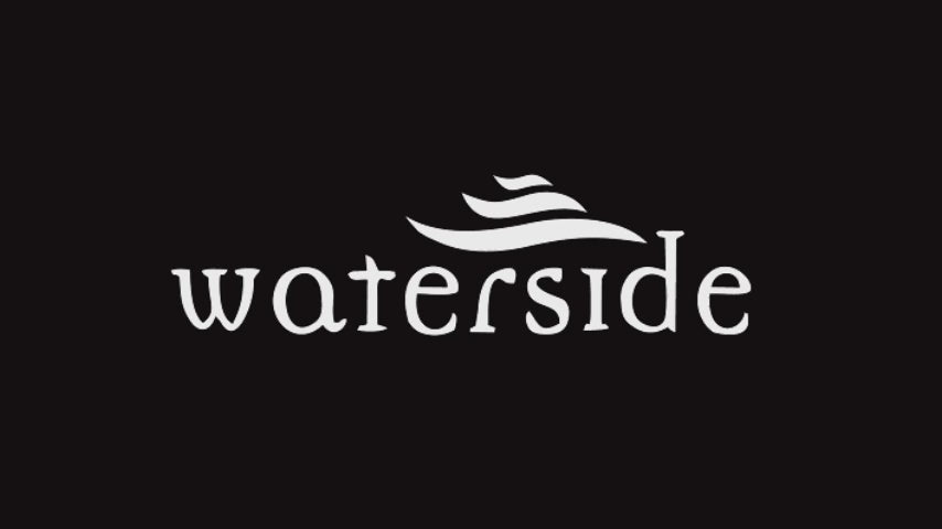 Waterside 16pc Stackable White with Black Rim Porcelain Dinner Set (video included)