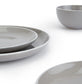 Waterside Grey Stoneware Dinnerware Set, 12 Pieces