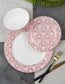 12pc Tallulah Pink & Gold Dinner Set