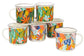 6pc Carnival Leaves Mug Set