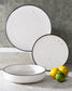 Speckle Glazed Stoneware Dinnerware Set, 12 Pieces