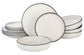 Speckle Glazed Stoneware Dinnerware Set, 12 Pieces