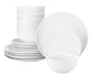 Vermont Super White Porcelain Dinnerware Set, 18 Pieces