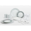 Waterside 36pc Combination Tableware Set; Porcelain, Glassware & Cutlery