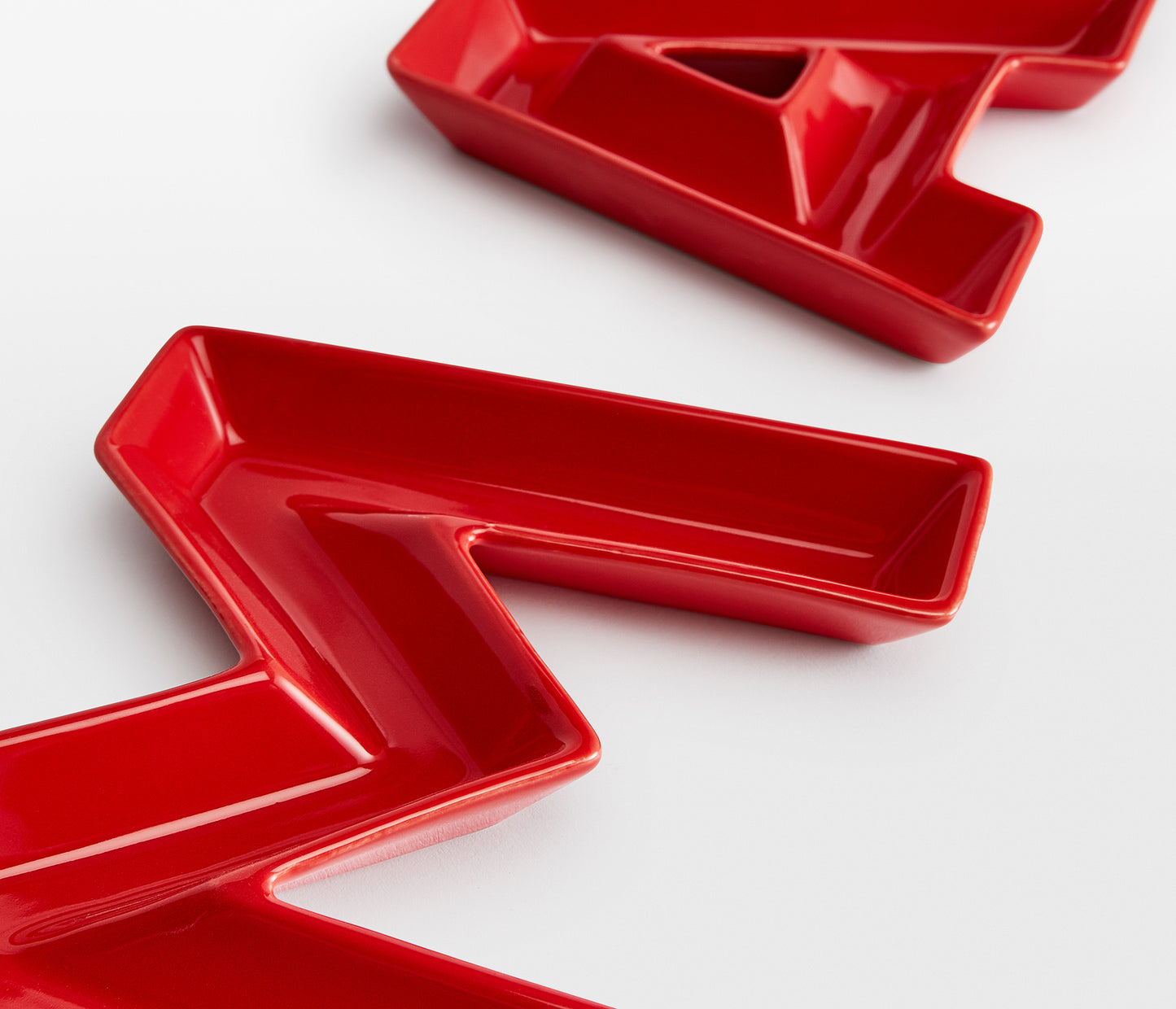 XMAS Red Letter Snack Dish, 4 Pieces