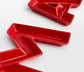 XMAS Red Letter Snack Dish, 4 Pieces