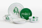 *** Special Offer ***  Christmas Green Porcelain Dinnerware Set, 20 Pieces