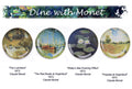 4 Piece Claude Monet Design Plates